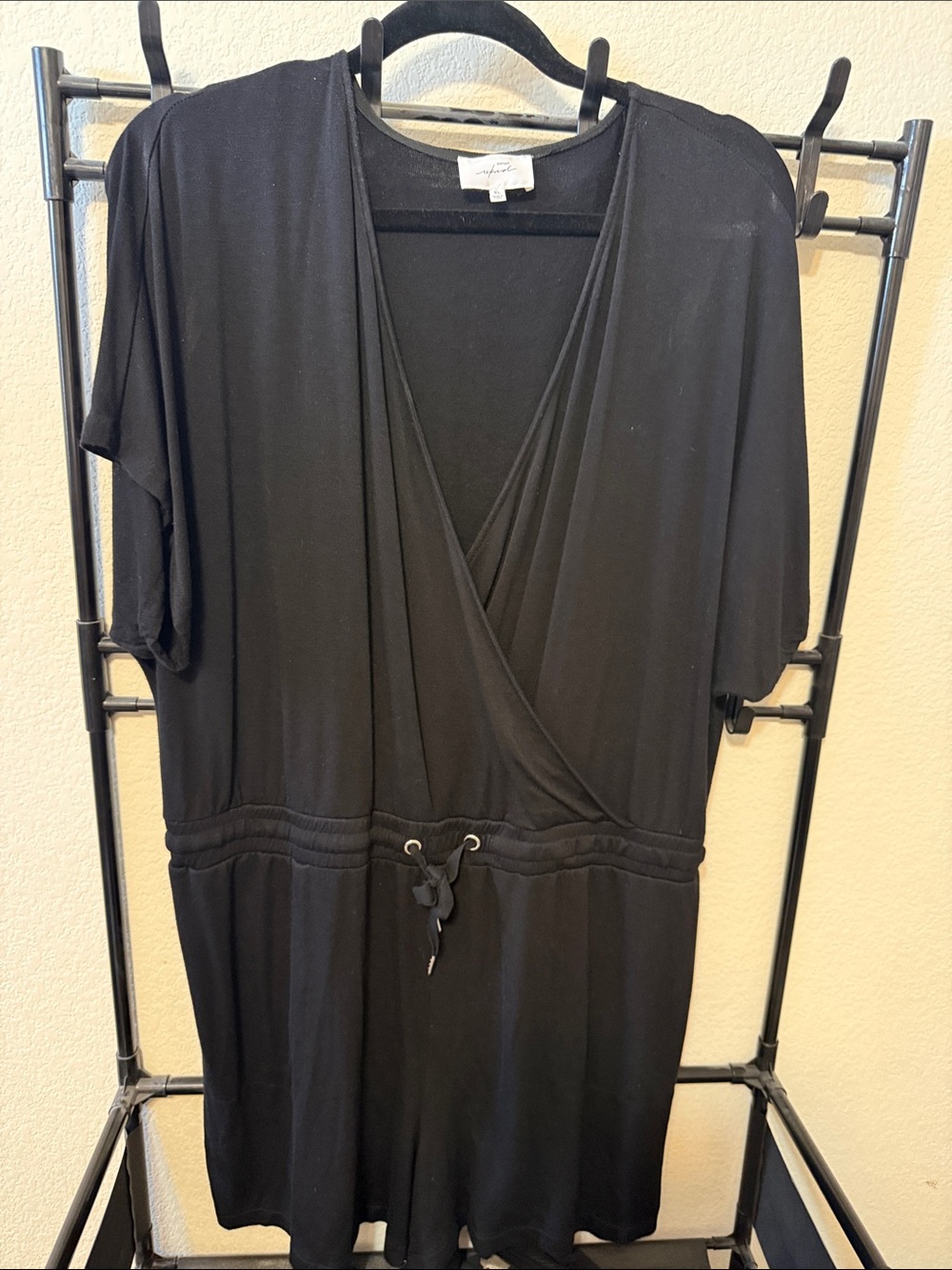 Soma Wknd Black V‑Neck Romper